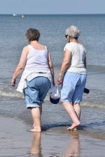 Pensioners on the beach